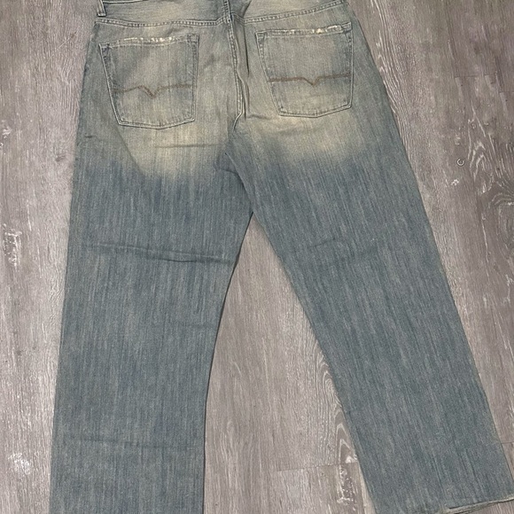 Guess Men’s Sand Blast Light Washed Denim Jeans - Picture 4 of 7